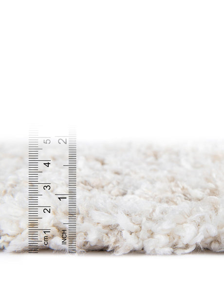 Ivory 8' x 8' Hygge Shag Square Area Rug Thick Soft Touch Fluffy & Plush Shaggy Pile 100% Polypropylene With Jute Backing Modern Carpet for Sale at Rug Engine