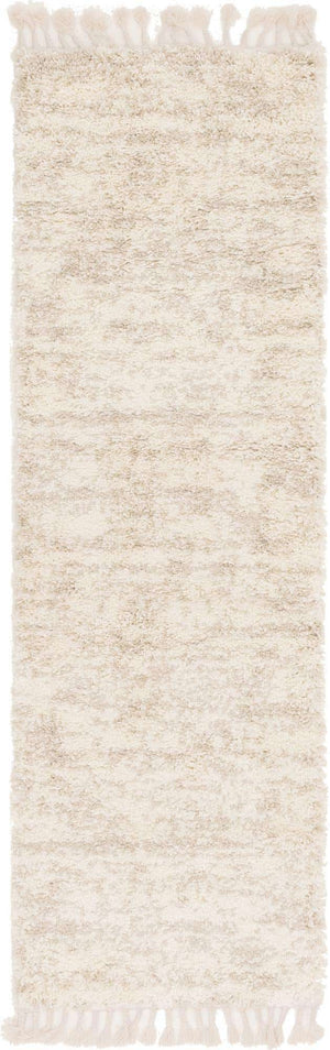 Ivory 2' 7 x 8' 2 Hygge Shag Runner Area Rug Thick Soft Touch Fluffy & Plush Shaggy Pile 100% Polypropylene With Jute Backing Modern Carpet for Sale at Rug Engine