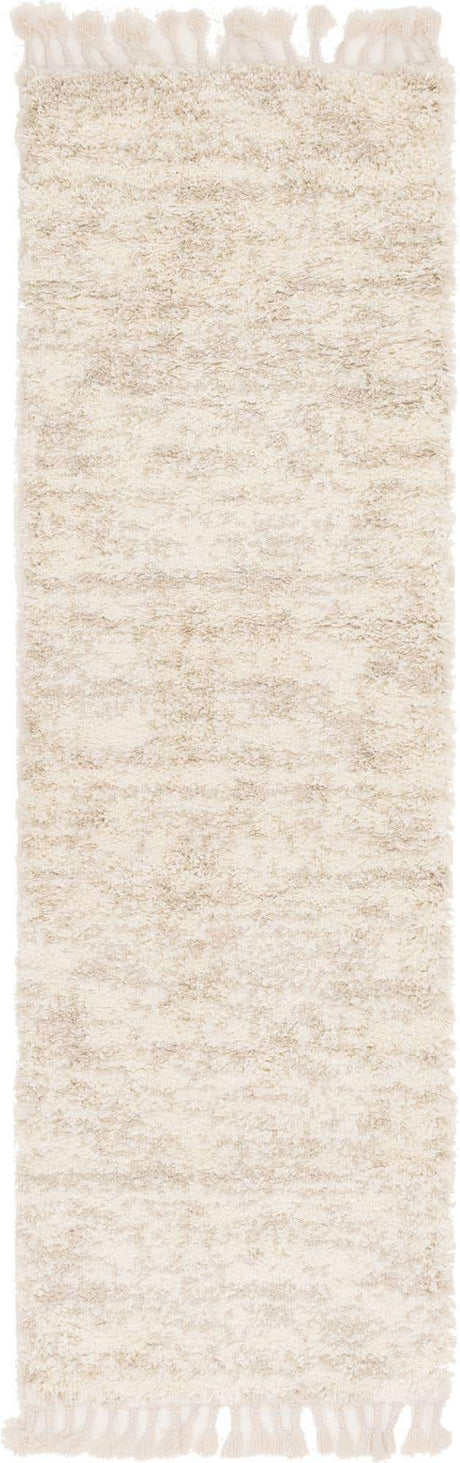 Ivory 2' 7 x 8' 2 Hygge Shag Runner Area Rug Thick Soft Touch Fluffy & Plush Shaggy Pile 100% Polypropylene With Jute Backing Modern Carpet for Sale at Rug Engine