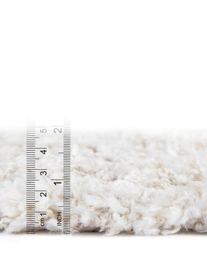 Ivory 2' 7 x 12' Hygge Shag Runner Area Rug Thick Soft Touch Fluffy & Plush Shaggy Pile 100% Polypropylene With Jute Backing Modern Carpet for Sale at Rug Engine