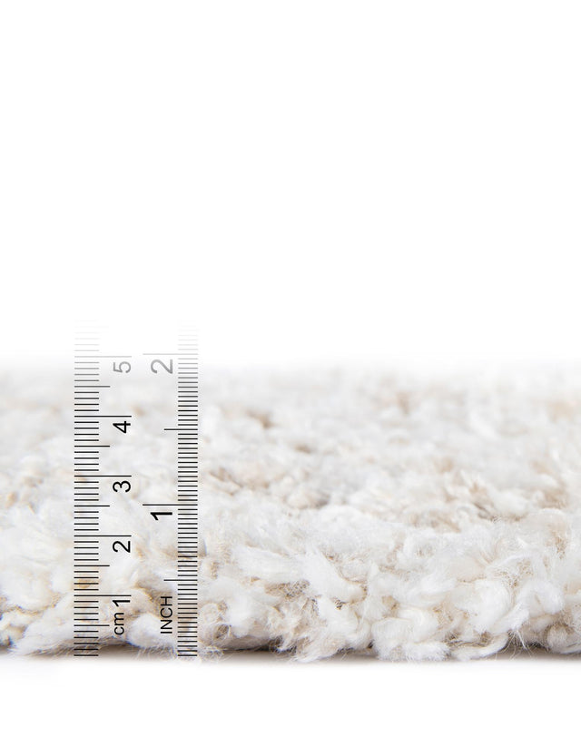 Ivory 2' 7 x 12' Hygge Shag Runner Area Rug Thick Soft Touch Fluffy & Plush Shaggy Pile 100% Polypropylene With Jute Backing Modern Carpet for Sale at Rug Engine
