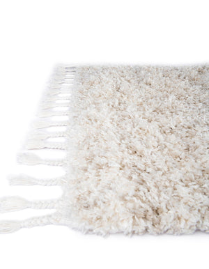 Ivory 2' 7 x 12' Hygge Shag Runner Area Rug Thick Soft Touch Fluffy & Plush Shaggy Pile 100% Polypropylene With Jute Backing Modern Carpet for Sale at Rug Engine