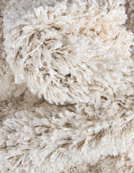 Ivory 2' 2 x 6' 1 Hygge Shag Runner Area Rug Thick Soft Touch Fluffy & Plush Shaggy Pile 100% Polypropylene With Jute Backing Modern Carpet for Sale at Rug Engine