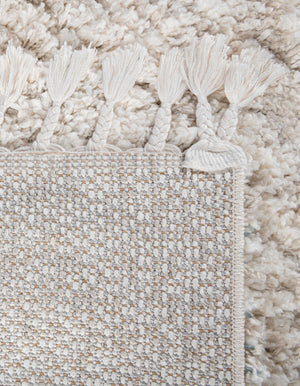 Ivory 2' 7 x 12' Hygge Shag Runner Area Rug Thick Soft Touch Fluffy & Plush Shaggy Pile 100% Polypropylene With Jute Backing Modern Carpet for Sale at Rug Engine