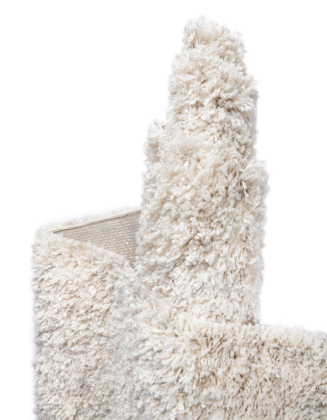 Ivory 2' 7 x 12' Hygge Shag Runner Area Rug Thick Soft Touch Fluffy & Plush Shaggy Pile 100% Polypropylene With Jute Backing Modern Carpet for Sale at Rug Engine