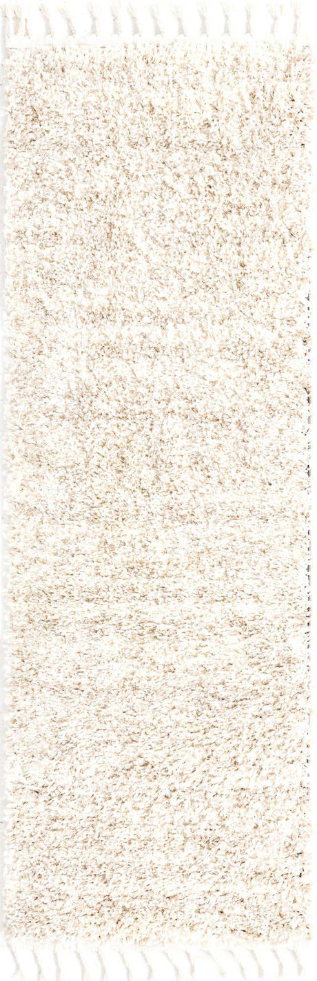 Ivory 2' 2 x 6' 1 Hygge Shag Runner Area Rug Thick Soft Touch Fluffy & Plush Shaggy Pile 100% Polypropylene With Jute Backing Modern Carpet for Sale at Rug Engine