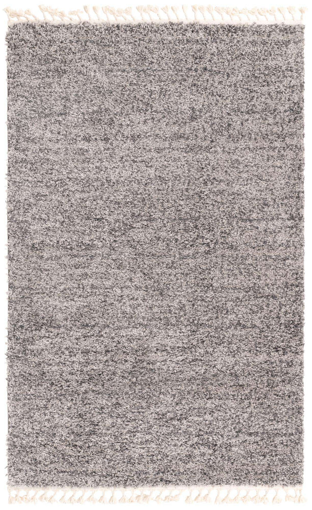 Gray 5' 1 x 8' Hygge Shag Rectangle Area Rug Thick Soft Touch Fluffy & Plush Shaggy Pile 100% Polypropylene With Jute Backing Modern Carpet for Sale at Rug Engine