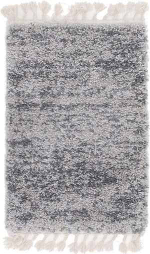 Gray 2' 2 x 3' 1 Hygge Shag Rectangle Area Rug Thick Soft Touch Fluffy & Plush Shaggy Pile 100% Polypropylene With Jute Backing Modern Carpet for Sale at Rug Engine