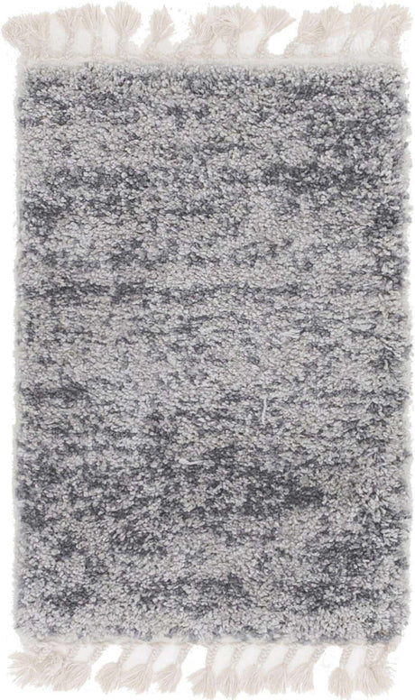 Gray 2' 2 x 3' 1 Hygge Shag Rectangle Area Rug Thick Soft Touch Fluffy & Plush Shaggy Pile 100% Polypropylene With Jute Backing Modern Carpet for Sale at Rug Engine