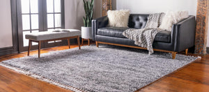 Gray 8' x 8' Hygge Shag Square Area Rug Thick Soft Touch Fluffy & Plush Shaggy Pile 100% Polypropylene With Jute Backing Modern Carpet for Sale at Rug Engine