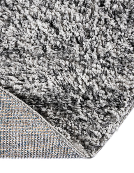 Gray 5' x 5' Hygge Shag Round Area Rug Thick Soft Touch Fluffy & Plush Shaggy Pile 100% Polypropylene With Jute Backing Modern Carpet for Sale at Rug Engine