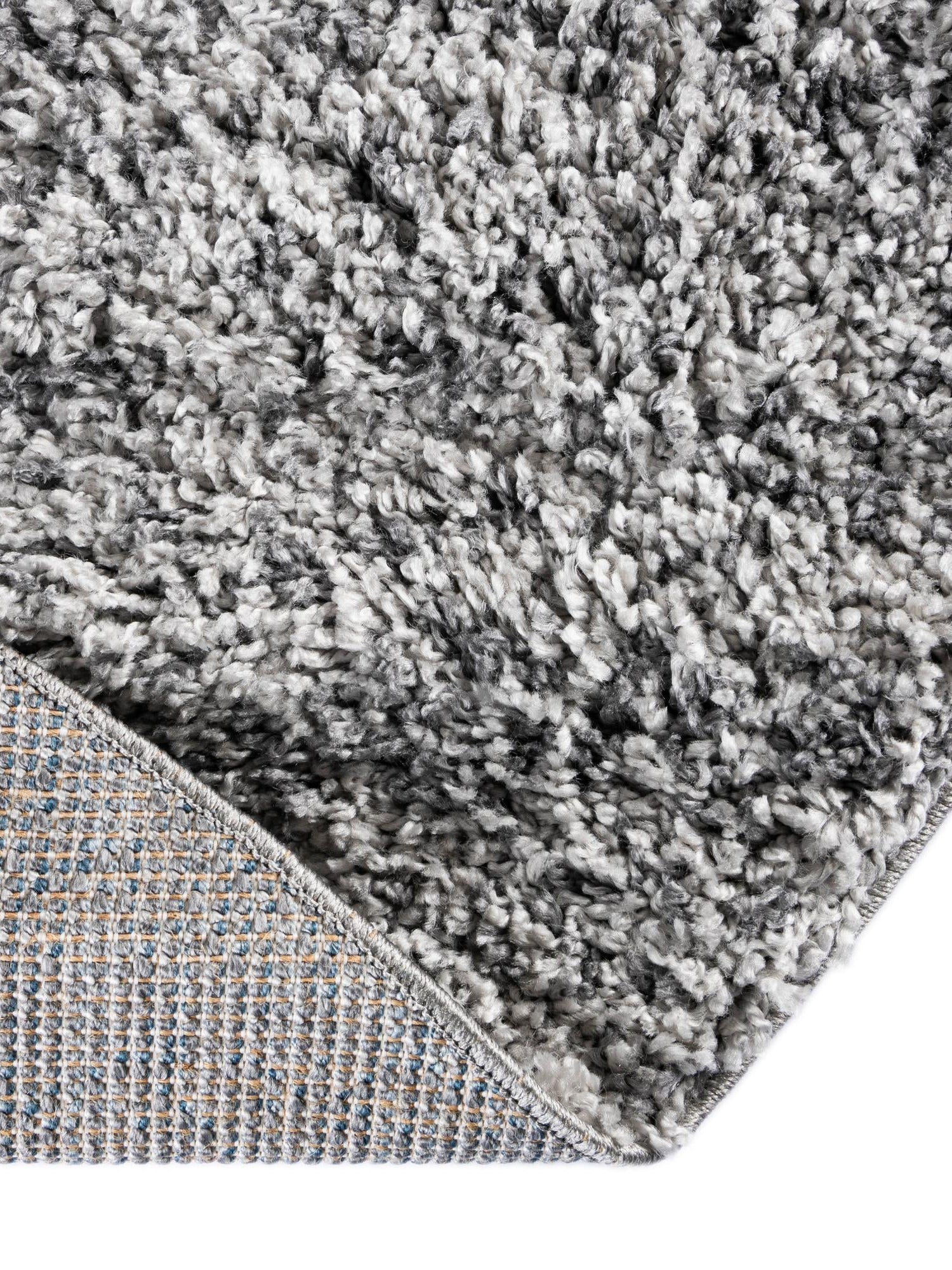 Gray 3' 3 x 3' 3 Hygge Shag Round Area Rug Thick Soft Touch Fluffy & Plush Shaggy Pile 100% Polypropylene With Jute Backing Modern Carpet for Sale at Rug Engine