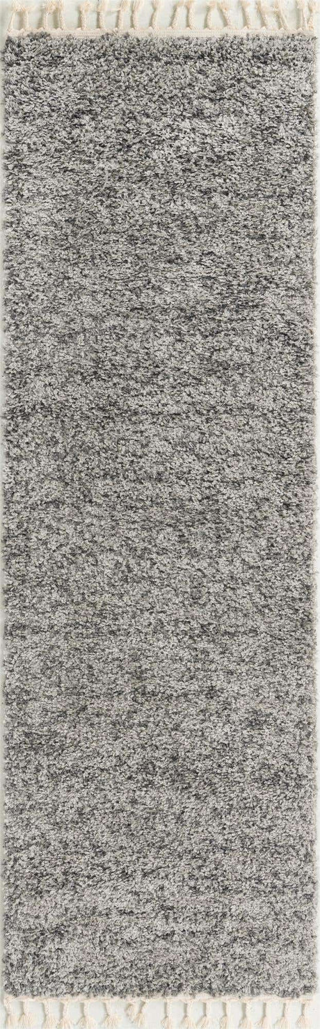 Gray 2' 7 x 8' 2 Hygge Shag Runner Area Rug Thick Soft Touch Fluffy & Plush Shaggy Pile 100% Polypropylene With Jute Backing Modern Carpet for Sale at Rug Engine