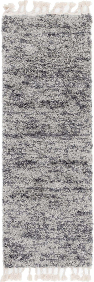 Gray 2' 2 x 6' 1 Hygge Shag Runner Area Rug Thick Soft Touch Fluffy & Plush Shaggy Pile 100% Polypropylene With Jute Backing Modern Carpet for Sale at Rug Engine
