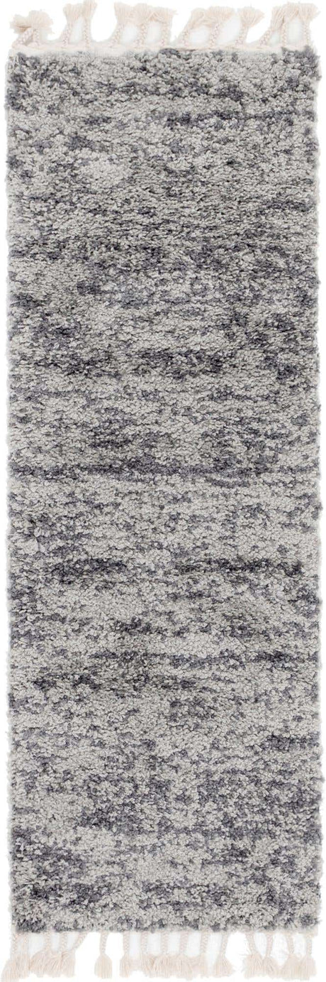 Gray 2' 2 x 6' 1 Hygge Shag Runner Area Rug Thick Soft Touch Fluffy & Plush Shaggy Pile 100% Polypropylene With Jute Backing Modern Carpet for Sale at Rug Engine