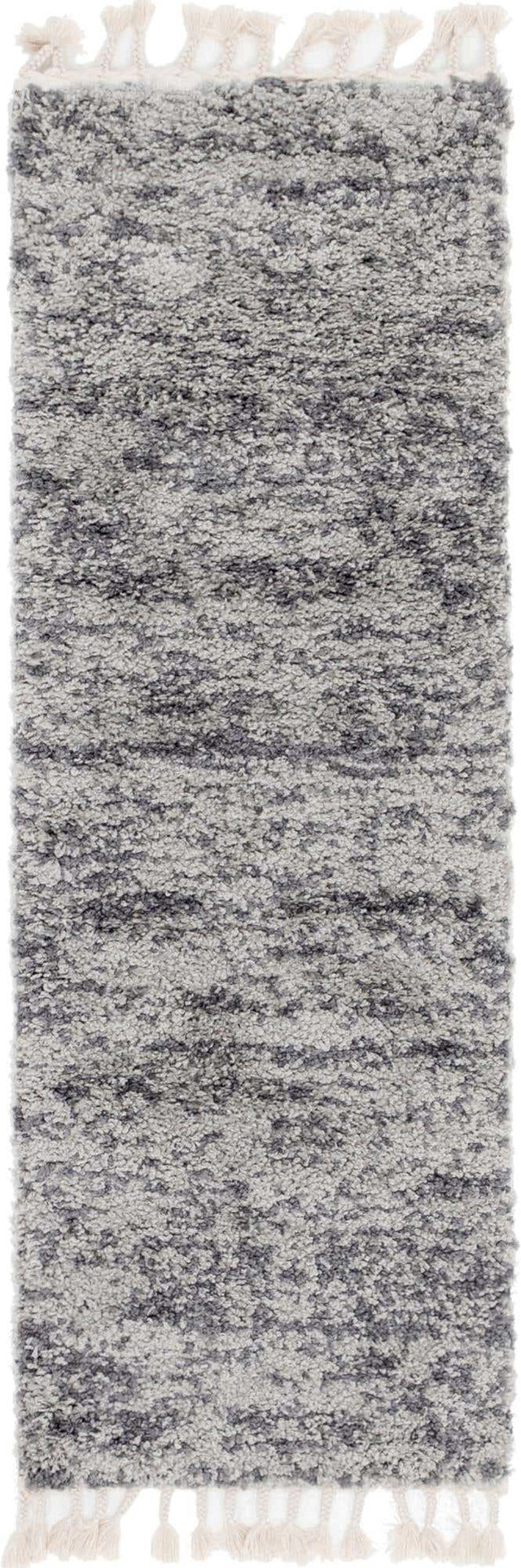Gray 2' 2 x 6' 1 Hygge Shag Runner Area Rug Thick Soft Touch Fluffy & Plush Shaggy Pile 100% Polypropylene With Jute Backing Modern Carpet for Sale at Rug Engine