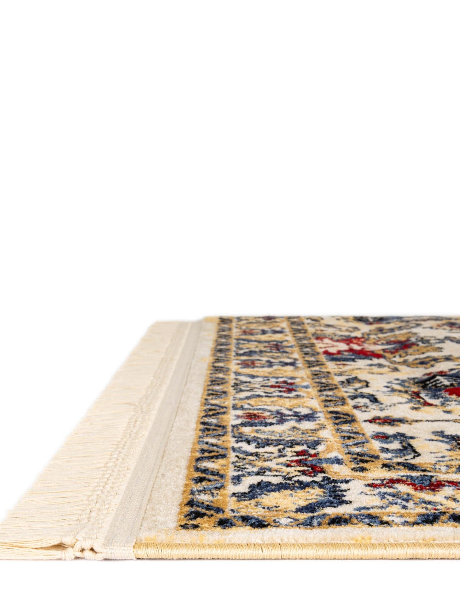 Ivory 9' x 12' District Rectangle Area Rug 100% Polypropylene Easy Clean Stain Resistant Traditional Pattern Classic Carpet for Indoor Dining Living Office for Sale at Rug Engine