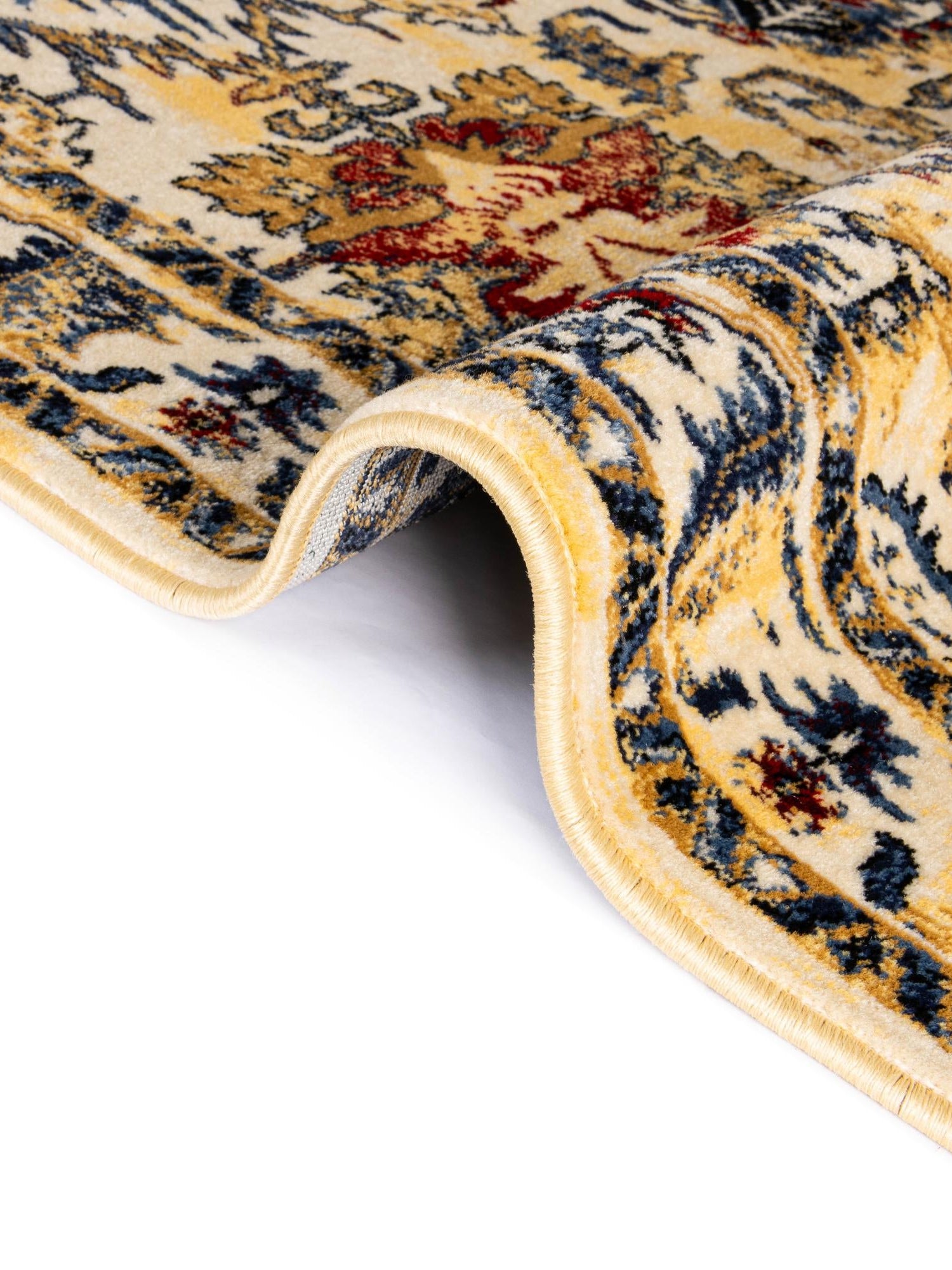 Ivory 4' x 6' District Rectangle Area Rug 100% Polypropylene Easy Clean Stain Resistant Traditional Pattern Classic Carpet for Indoor Dining Living Office for Sale at Rug Engine