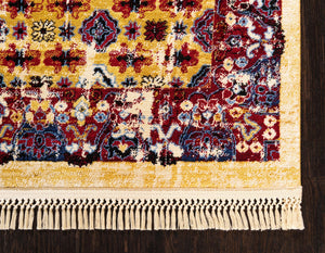 Beige 9' x 12' District Rectangle Area Rug 100% Polypropylene Easy Clean Stain Resistant Traditional Pattern Classic Carpet for Indoor Dining Living Office for Sale at Rug Engine