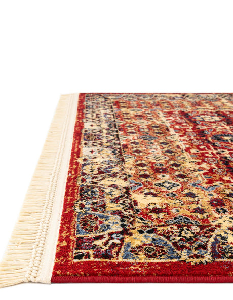 Red 10' x 13' 1 District Rectangle Area Rug 100% Polypropylene Easy Clean Stain Resistant Traditional Pattern Classic Carpet for Indoor Dining Living Office for Sale at Rug Engine