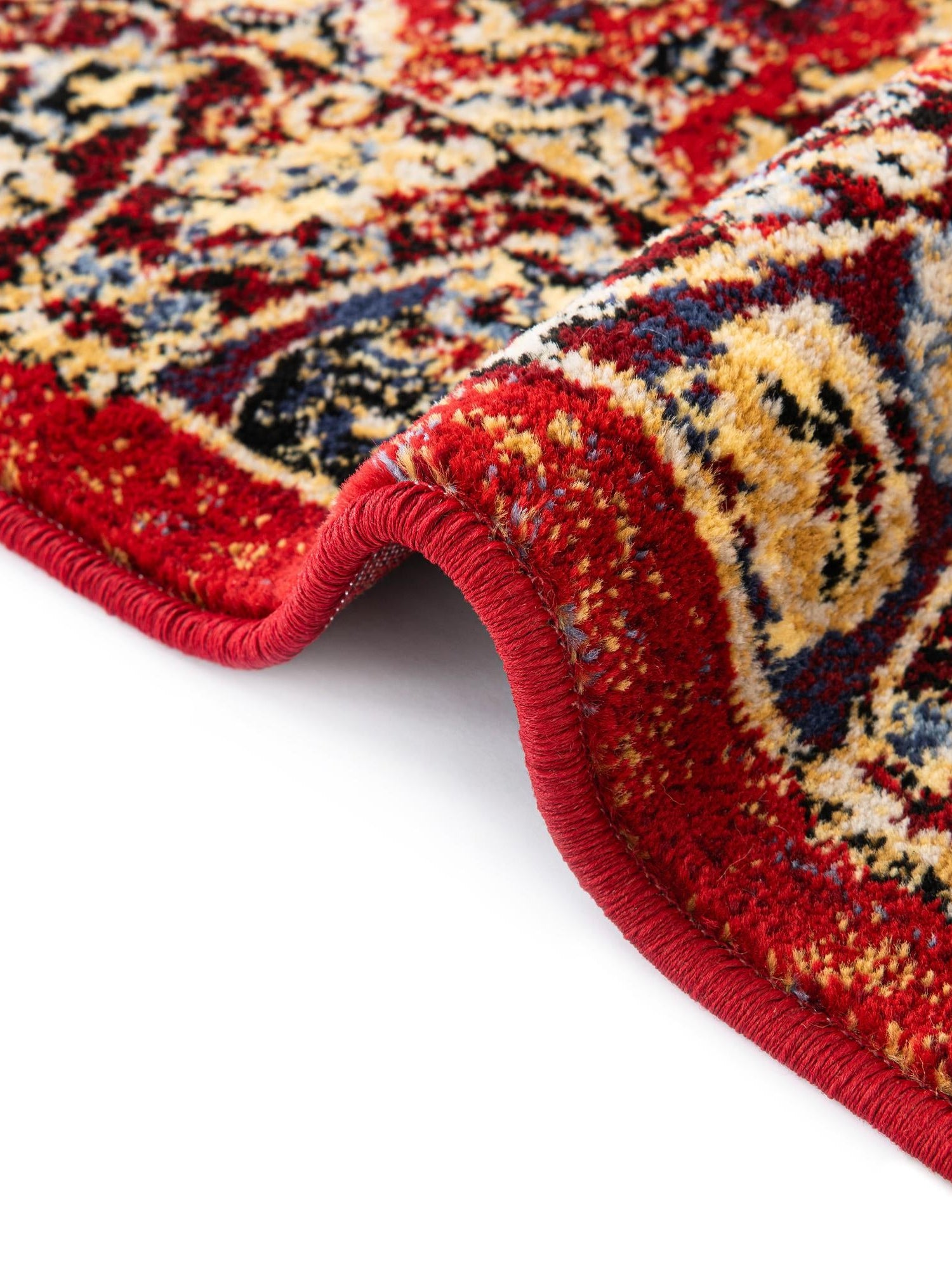 Red 3' 3 x 5' 3 District Rectangle Area Rug 100% Polypropylene Easy Clean Stain Resistant Traditional Pattern Classic Carpet for Indoor Dining Living Office for Sale at Rug Engine