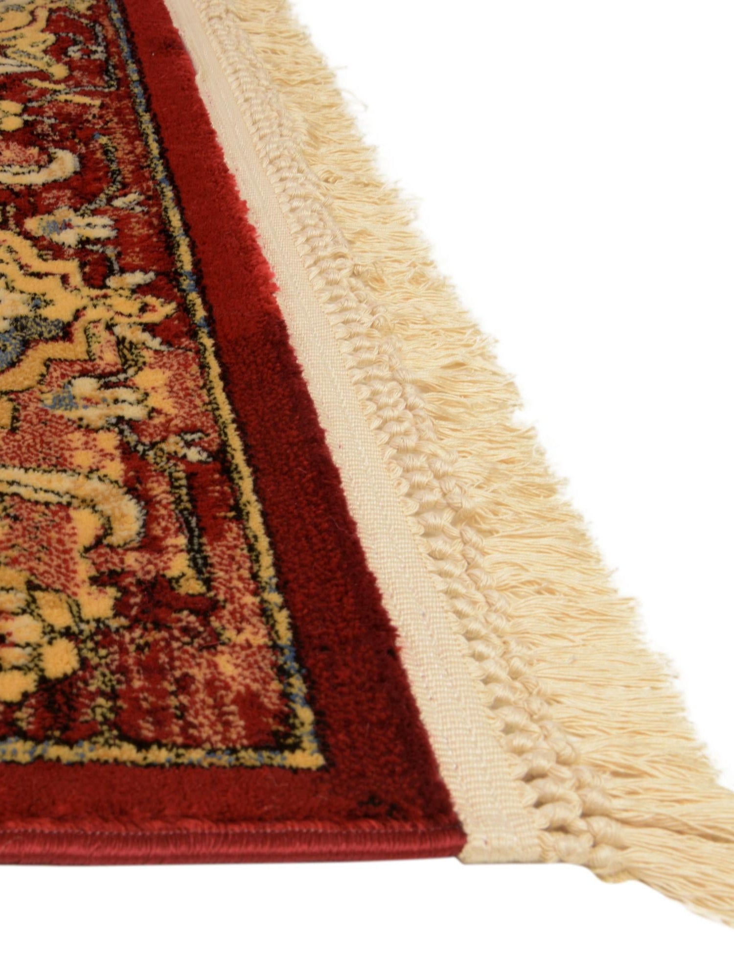 Red 5' 3 x 8' District Rectangle Area Rug 100% Polypropylene Easy Clean Stain Resistant Traditional Pattern Classic Carpet for Indoor Dining Living Office for Sale at Rug Engine
