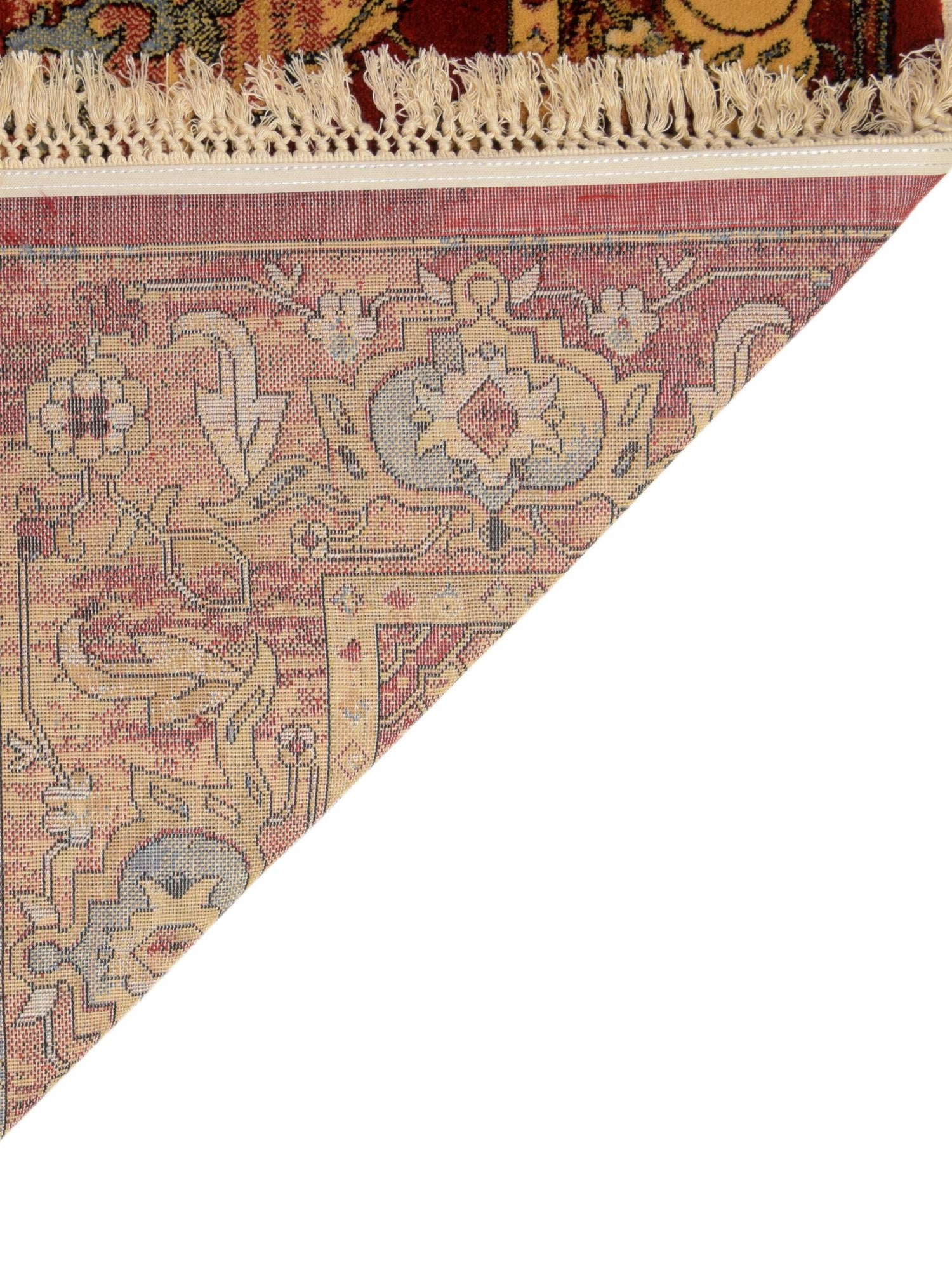 Red 9' x 12' 2 District Rectangle Area Rug 100% Polypropylene Easy Clean Stain Resistant Traditional Pattern Classic Carpet for Indoor Dining Living Office for Sale at Rug Engine