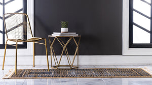 Beige 2' 2 x 6' District Runner Area Rug 100% Polypropylene Easy Clean Stain Resistant Traditional Pattern Classic Carpet for Indoor Dining Living Office for Sale at Rug Engine