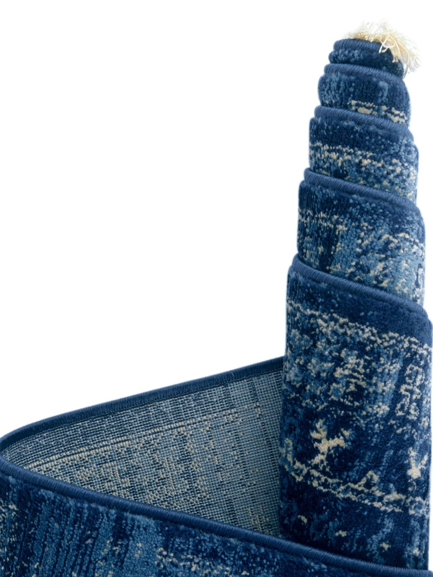 Blue 10' x 14' 1 District Rectangle Area Rug 100% Polypropylene Easy Clean Stain Resistant Traditional Pattern Classic Carpet for Indoor Dining Living Office for Sale at Rug Engine