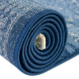 Blue 6' 1 x 6' 1 District Round Area Rug 100% Polypropylene Easy Clean Stain Resistant Traditional Pattern Classic Carpet for Indoor Dining Living Office for Sale at Rug Engine
