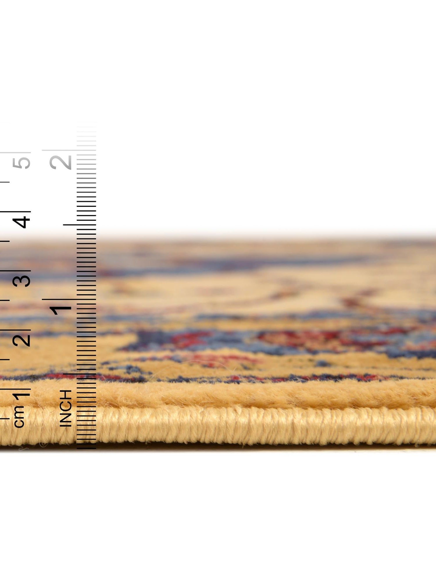 Blue 3' 3 x 5' 3 District Rectangle Area Rug 100% Polypropylene Easy Clean Stain Resistant Traditional Pattern Classic Carpet for Indoor Dining Living Office for Sale at Rug Engine