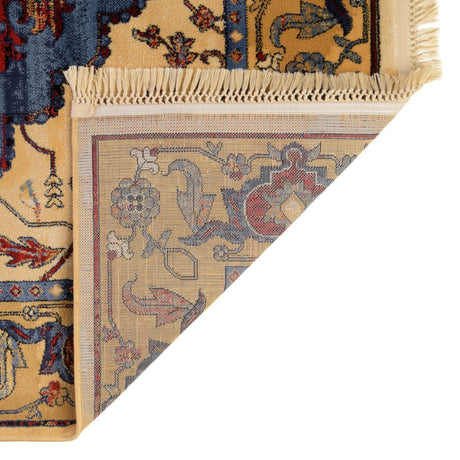 Blue 3' 3 x 5' 3 District Rectangle Area Rug 100% Polypropylene Easy Clean Stain Resistant Traditional Pattern Classic Carpet for Indoor Dining Living Office for Sale at Rug Engine