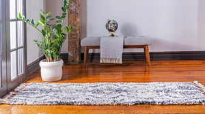 Gray 2' 2 x 6' 1 Hygge Shag Runner Area Rug Thick Soft Touch Fluffy & Plush Shaggy Pile 100% Polypropylene With Jute Backing Modern Carpet for Sale at Rug Engine