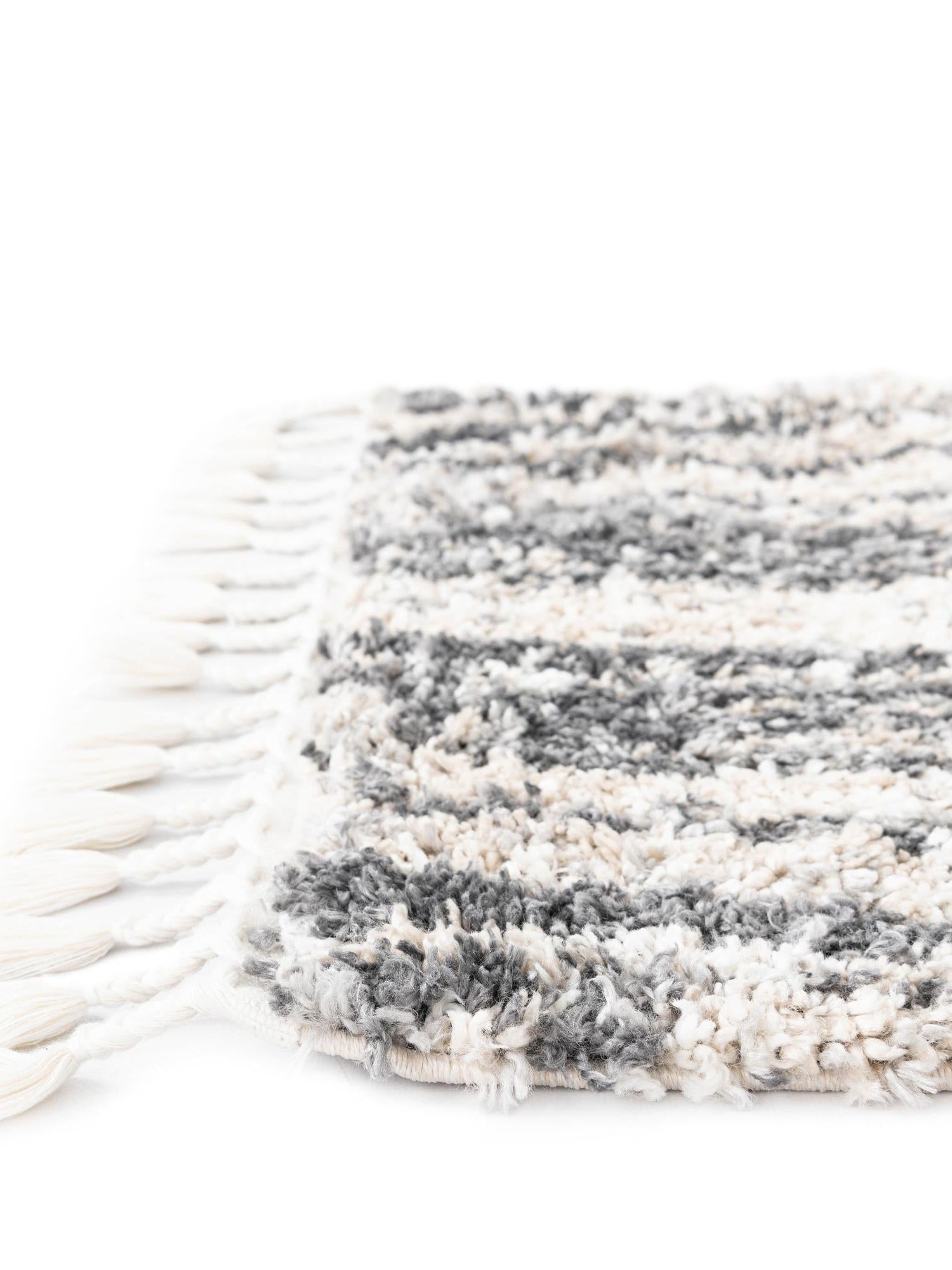Gray 2' 2 x 6' 1 Hygge Shag Runner Area Rug Thick Soft Touch Fluffy & Plush Shaggy Pile 100% Polypropylene With Jute Backing Modern Carpet for Sale at Rug Engine