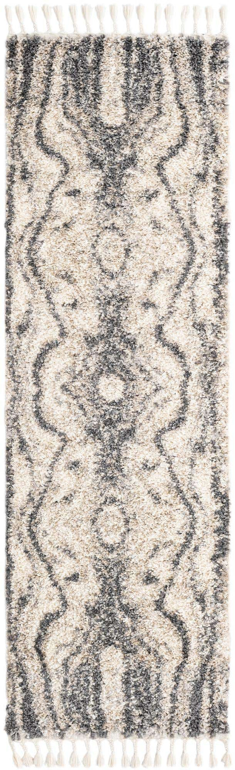 Gray 2' 7 x 8' 2 Hygge Shag Runner Area Rug Thick Soft Touch Fluffy & Plush Shaggy Pile 100% Polypropylene With Jute Backing Modern Carpet for Sale at Rug Engine