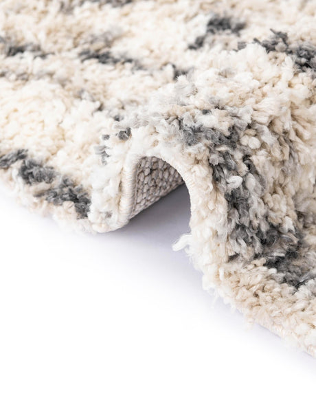 Gray 3' 3 x 3' 3 Hygge Shag Round Area Rug Thick Soft Touch Fluffy & Plush Shaggy Pile 100% Polypropylene With Jute Backing Modern Carpet for Sale at Rug Engine