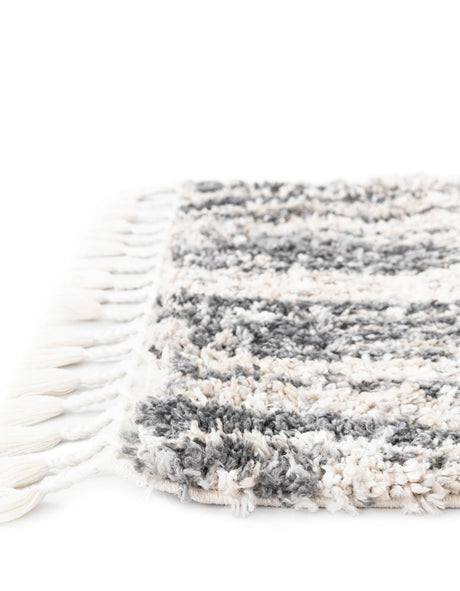 Gray 8' x 8' Hygge Shag Square Area Rug Thick Soft Touch Fluffy & Plush Shaggy Pile 100% Polypropylene With Jute Backing Modern Carpet for Sale at Rug Engine