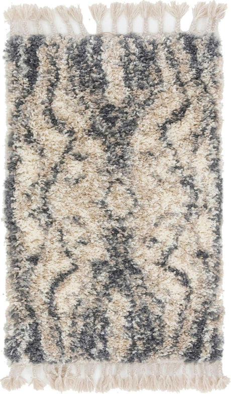 Gray 2' 2 x 3' 1 Hygge Shag Rectangle Area Rug Thick Soft Touch Fluffy & Plush Shaggy Pile 100% Polypropylene With Jute Backing Modern Carpet for Sale at Rug Engine