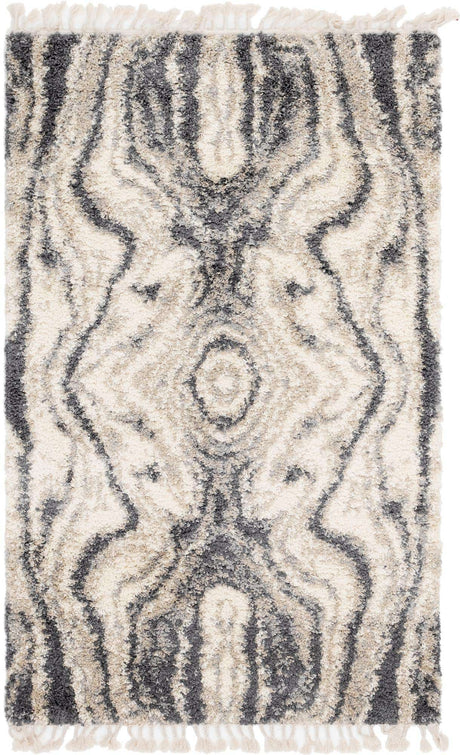 Gray 5' 1 x 8' Hygge Shag Rectangle Area Rug Thick Soft Touch Fluffy & Plush Shaggy Pile 100% Polypropylene With Jute Backing Modern Carpet for Sale at Rug Engine