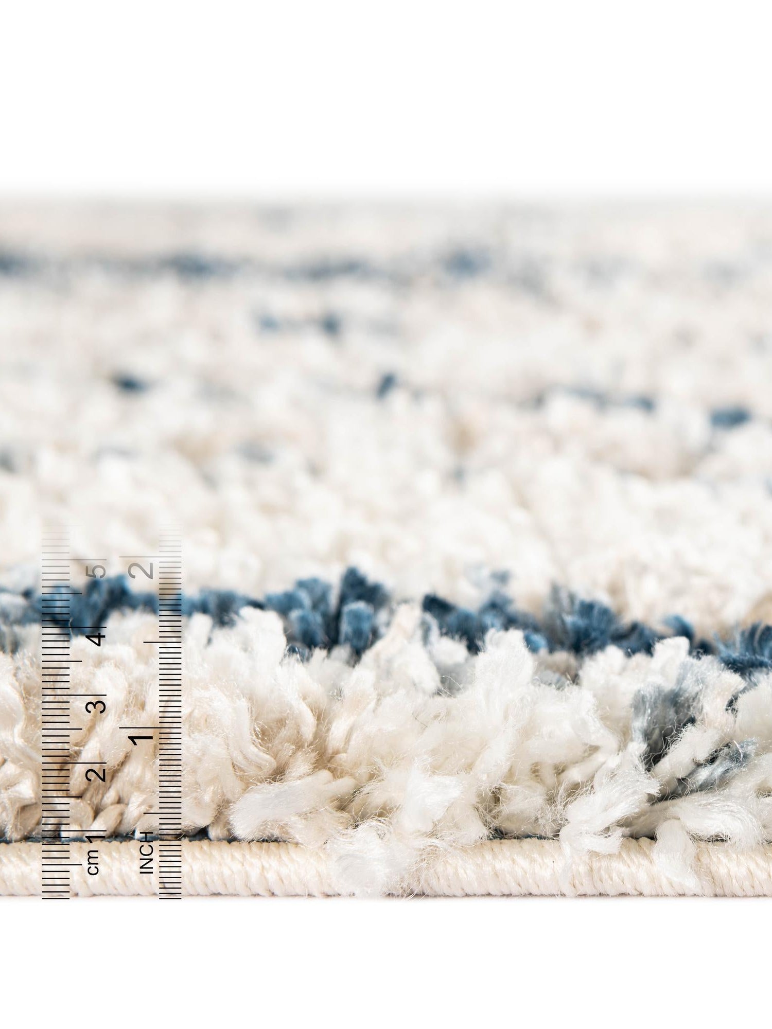 Blue 5' x 5' Hygge Shag Round Area Rug Thick Soft Touch Fluffy & Plush Shaggy Pile 100% Polypropylene With Jute Backing Modern Carpet for Sale at Rug Engine