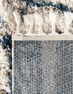 Blue 8' x 8' Hygge Shag Square Area Rug Thick Soft Touch Fluffy & Plush Shaggy Pile 100% Polypropylene With Jute Backing Modern Carpet for Sale at Rug Engine