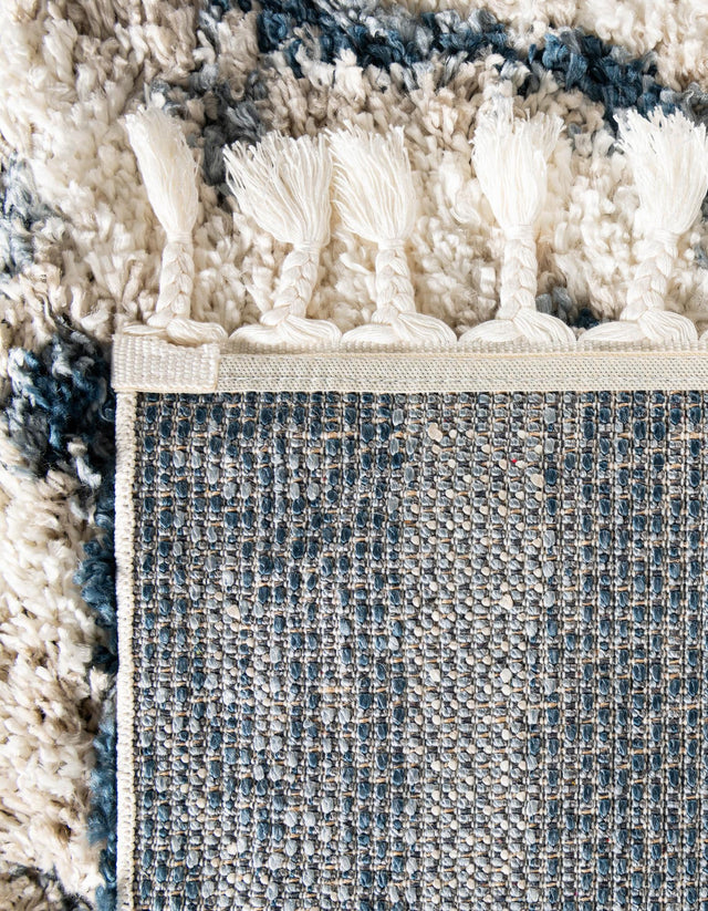 Blue 8' x 8' Hygge Shag Square Area Rug Thick Soft Touch Fluffy & Plush Shaggy Pile 100% Polypropylene With Jute Backing Modern Carpet for Sale at Rug Engine