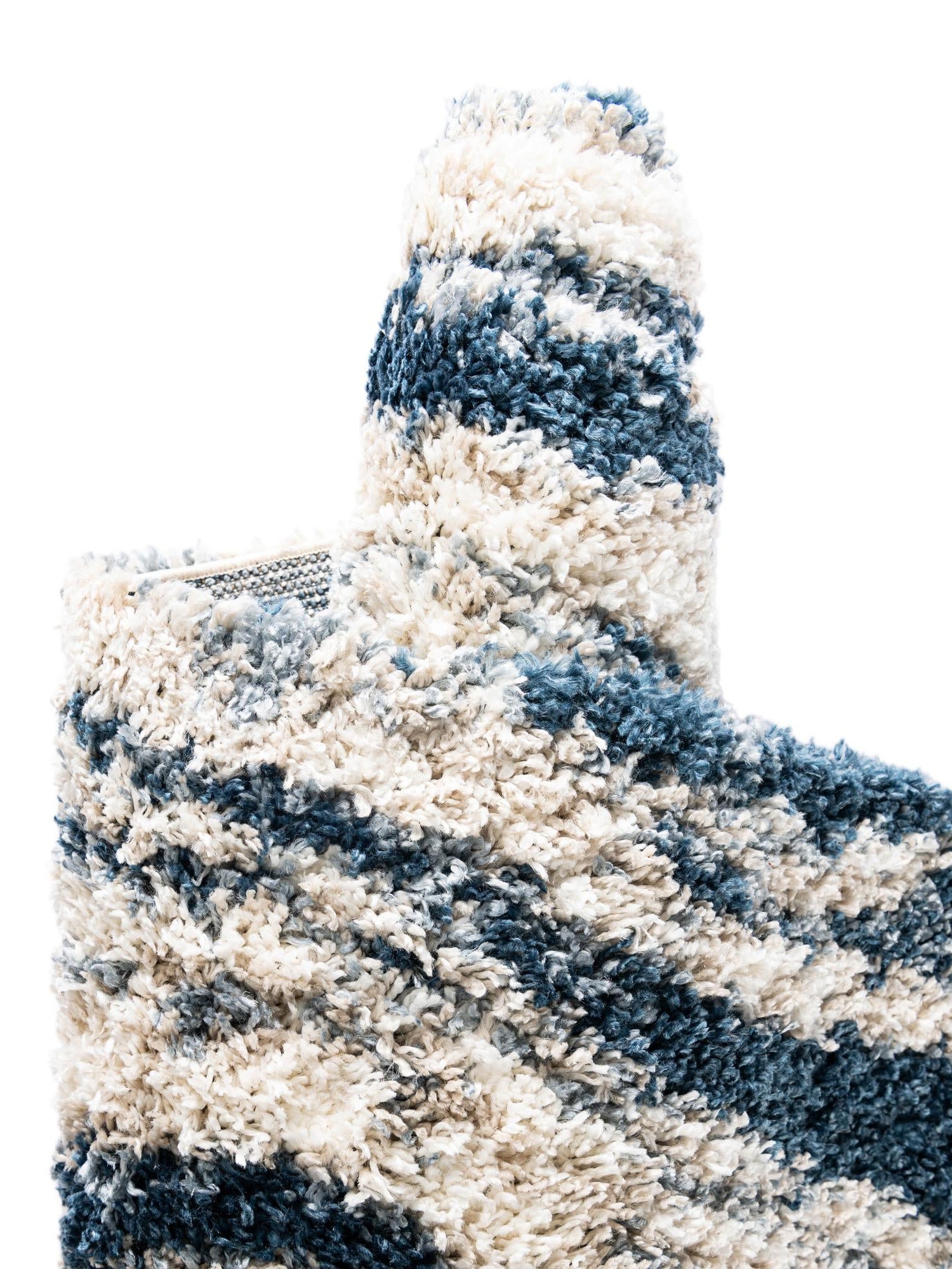Blue 8' x 10' Hygge Shag Rectangle Area Rug Thick Soft Touch Fluffy & Plush Shaggy Pile 100% Polypropylene With Jute Backing Modern Carpet for Sale at Rug Engine