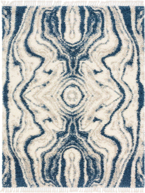 Blue 8' x 10' Hygge Shag Rectangle Area Rug Thick Soft Touch Fluffy & Plush Shaggy Pile 100% Polypropylene With Jute Backing Modern Carpet for Sale at Rug Engine