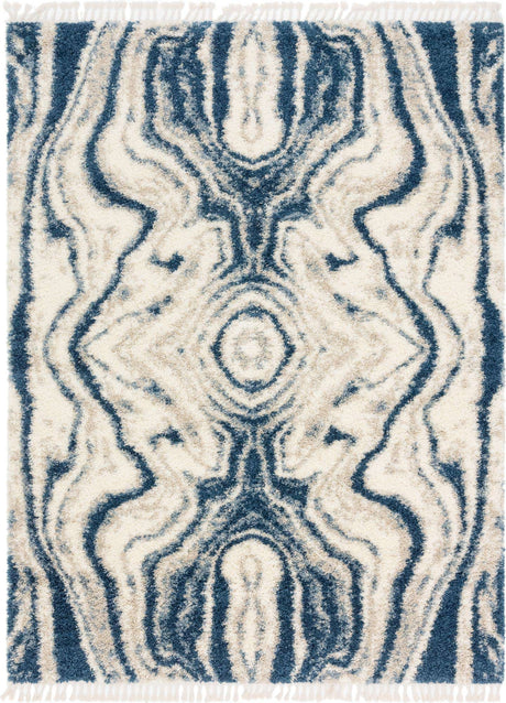 Blue 9' x 12' 2 Hygge Shag Rectangle Area Rug Thick Soft Touch Fluffy & Plush Shaggy Pile 100% Polypropylene With Jute Backing Modern Carpet for Sale at Rug Engine