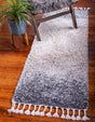Gray 2' 7 x 8' 2 Hygge Shag Runner Area Rug Thick Soft Touch Fluffy & Plush Shaggy Pile 100% Polypropylene With Jute Backing Modern Carpet for Sale at Rug Engine