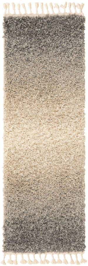 Gray 2' 2 x 6' 1 Hygge Shag Runner Area Rug Thick Soft Touch Fluffy & Plush Shaggy Pile 100% Polypropylene With Jute Backing Modern Carpet for Sale at Rug Engine