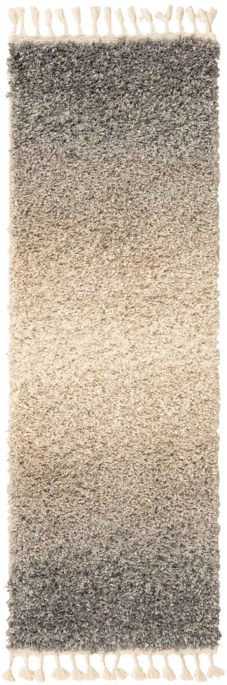 Gray 2' 2 x 6' 1 Hygge Shag Runner Area Rug Thick Soft Touch Fluffy & Plush Shaggy Pile 100% Polypropylene With Jute Backing Modern Carpet for Sale at Rug Engine