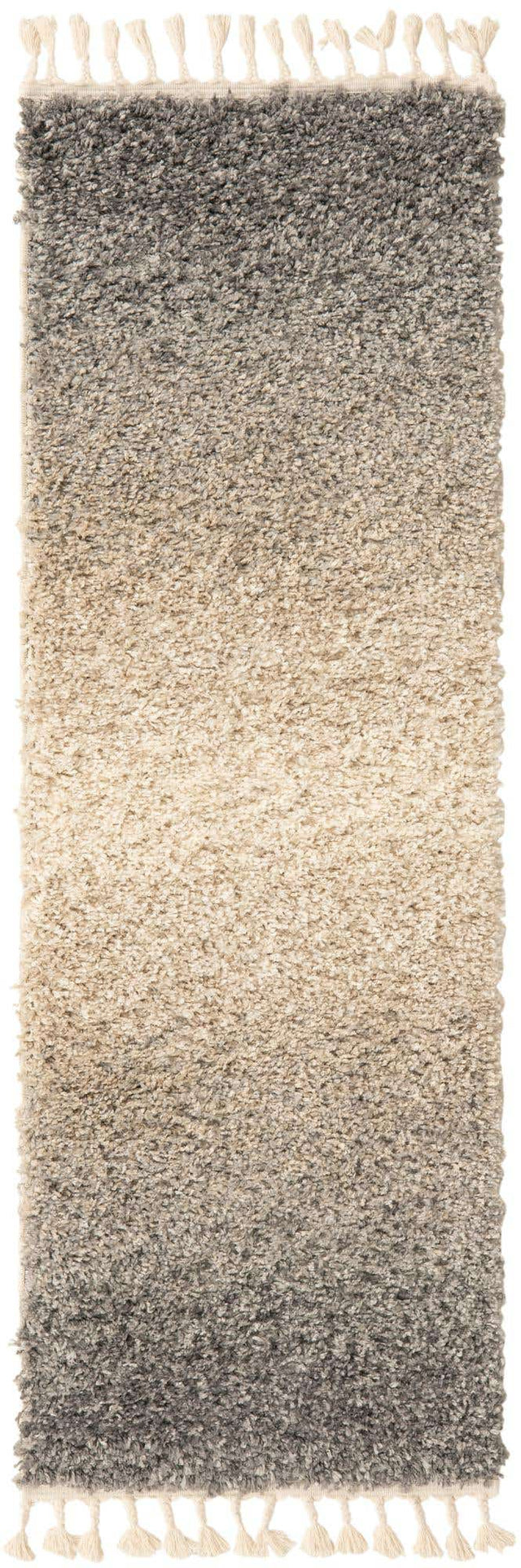 Gray 2' 2 x 6' 1 Hygge Shag Runner Area Rug Thick Soft Touch Fluffy & Plush Shaggy Pile 100% Polypropylene With Jute Backing Modern Carpet for Sale at Rug Engine