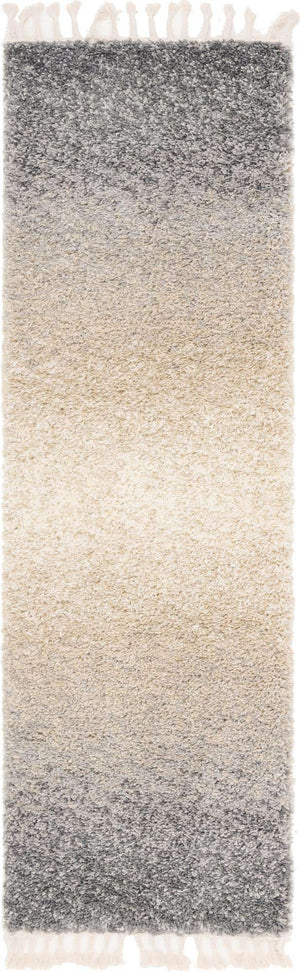 Gray 2' 7 x 8' 2 Hygge Shag Runner Area Rug Thick Soft Touch Fluffy & Plush Shaggy Pile 100% Polypropylene With Jute Backing Modern Carpet for Sale at Rug Engine